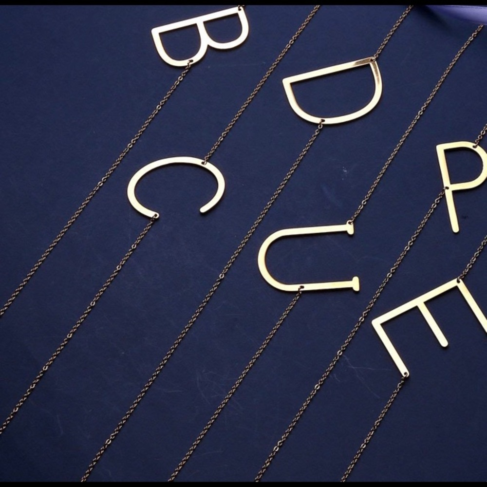 Initial necklace